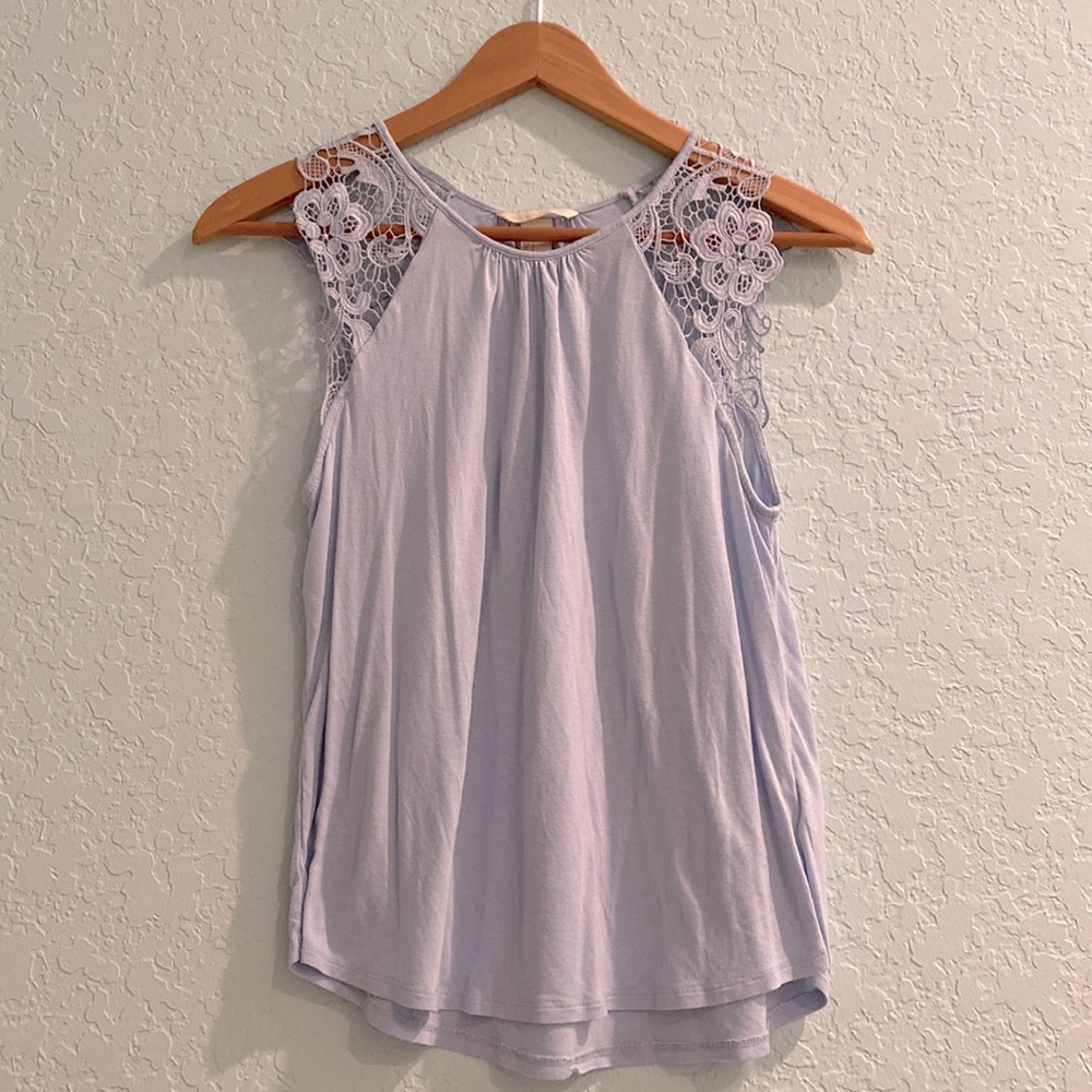 ‘H&M’ Lace Blue Top - Size Small